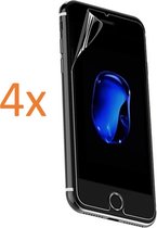 4x Screenprotector geschikt voor Apple iPhone 7+ / 7 Plus - Glas PET Folie Screen protector Transparant 0.2mm 9H (Full Screen Protector)