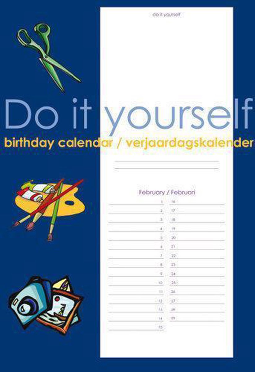 Verjaardagskalender - Do it yourself (25x18) | bol.com