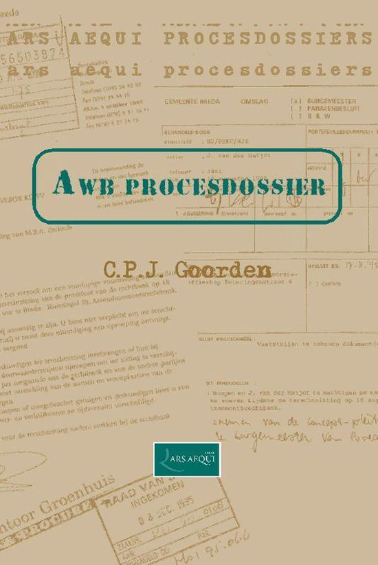 Cover van het boek 'Awb-procesdossier / druk 1' van C.P.J. Goorden