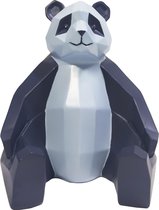 Pt, (Present Time) Origami Panda - Decoratief beeld - Polyresin - 13,3 x 15,5 x 13 cm - Blauw