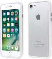 Wit Transparant Siliconen Bumper Case Hoesje voor iPhone 8