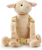 Goldbug - Harness Buddy kindertuigje - Knuffel rugzakje met looplijn - Looptuigje Schaapje