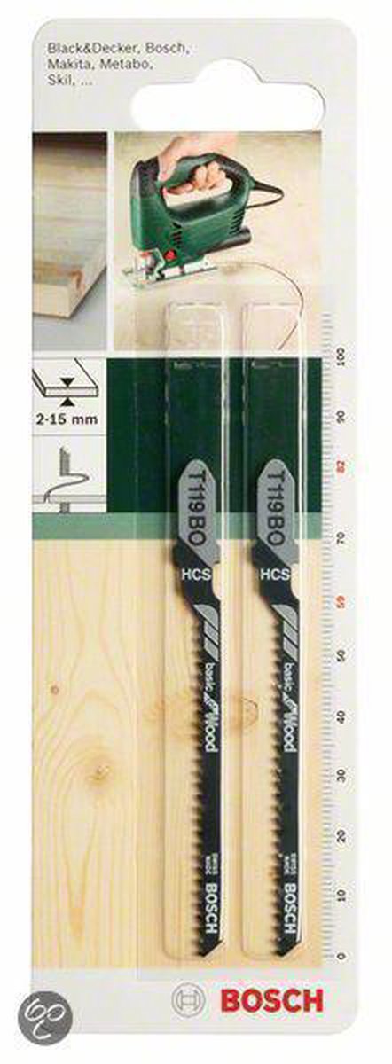 Bosch - Decoupeerzaagblad HCS, T 119 BO Basic for Wood