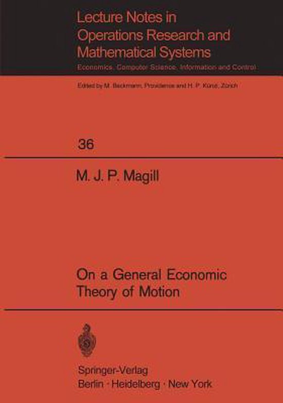 On a General Economic Theory of Motion - cover