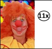 11x Schuimneus clown rood