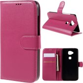 Roze book case hoesje wallet Huawei G8