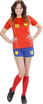 "Spaanse voetbalster kostuum voor vrouwen - Verkleedkleding - Small"
