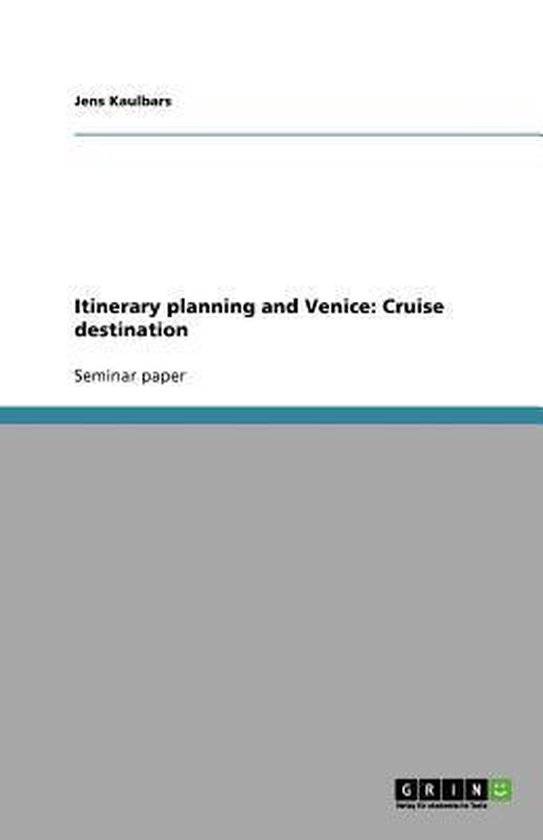 Itinerary planning and Venice - cover