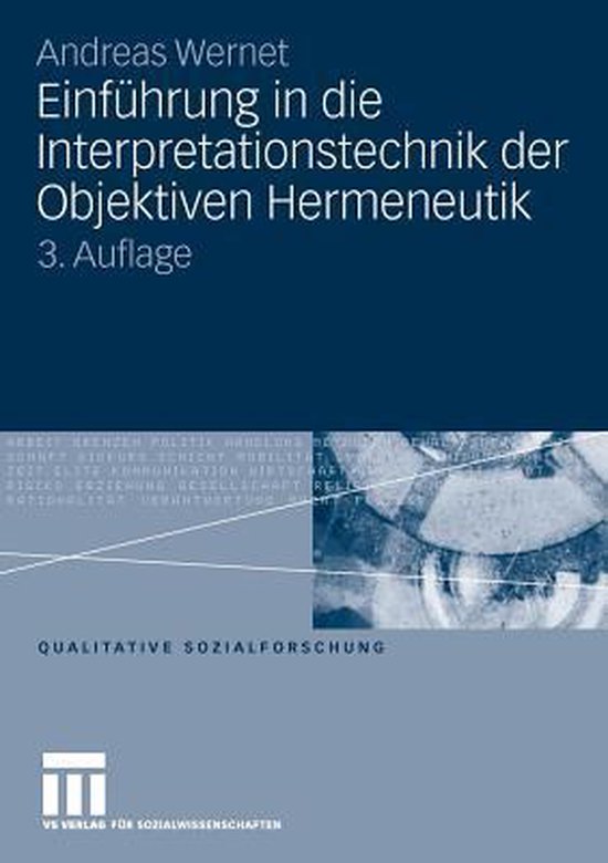 Einfuehrung in die Interpretationstechnik der Objektiven Her ... - cover