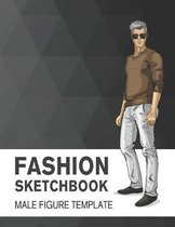 Fashion Sketchbook Male Figure Template