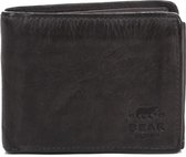 Bear Design Cow Lavato Leren Billfold - Grijs