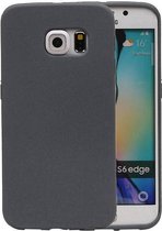Sand Look TPU Hoesje voor Galaxy S6 Edge G925F Grijs
