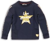 DJ Dutchjeans Meisjes Sweater - Navy - Maat 122