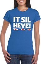 Blauw t-shirt Friesland It Sil Heve dames XL