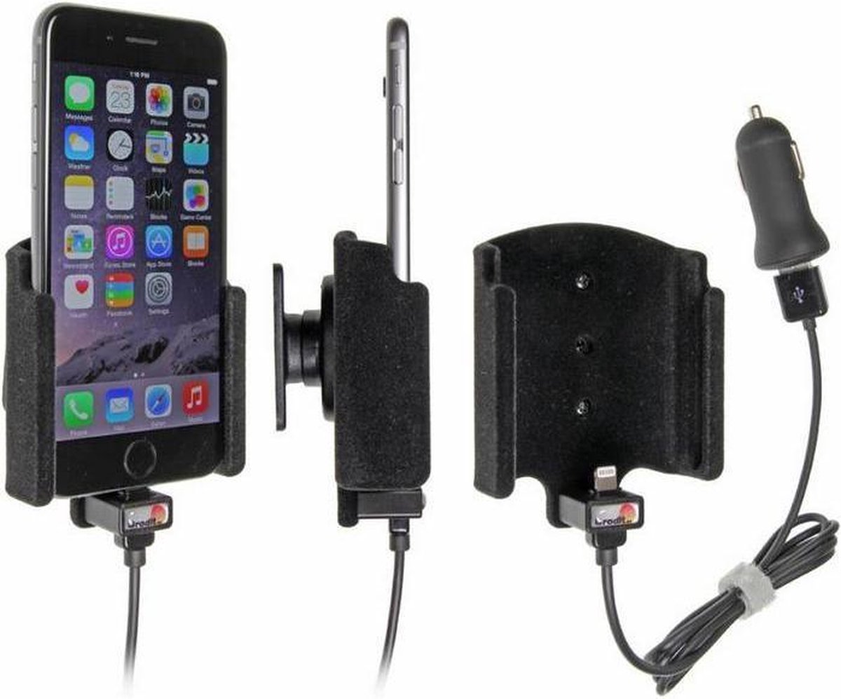 Brodit Gewatteerde Actieve Houder met Autolader - Apple iPhone 8 (4,7'')
