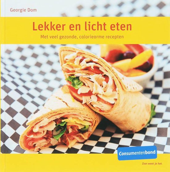 Cover van het boek 'Lekker en licht eten' van Georgie Dom