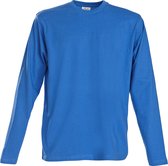 Printer HEAVY T-SHIRT L/S 2264016 - oceaanblauw - XXL