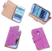 Bestcases Vintage Pink Book Cover Samsung Galaxy S3 Mini i8190