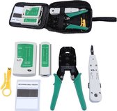 Complete Netwerk UTP Kabel Tester Met Krimptang Set - RJ45/RJ11/Cat5/Cat5e/Cat6