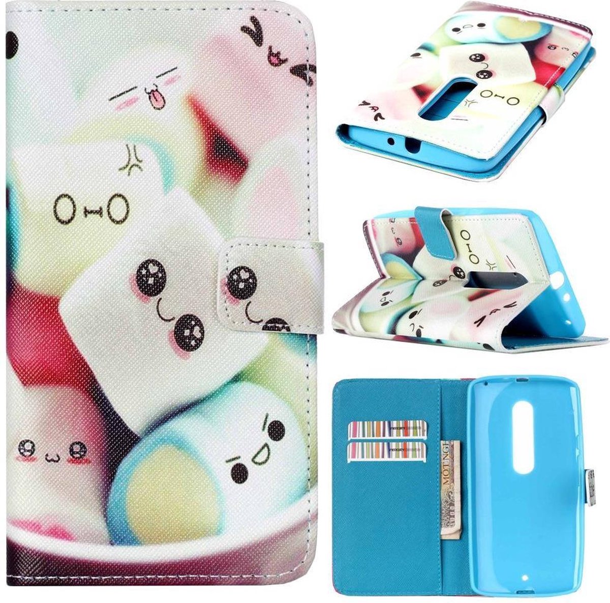 iCarer Candy wallet case hoesje Geschikt voor: Motorola X play