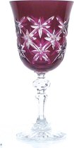 Kristallen wijnglazen - Goblet MARYS CLASSIC - raspberry - set van 2 - gekleurd kristal