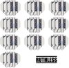 Afbeelding van het spelletje deDartshop 10 Sets (30 stuks) Ruthless flights Multipack - Wit - darts flights