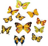 Summer edition, mix gele 3D-vlinders