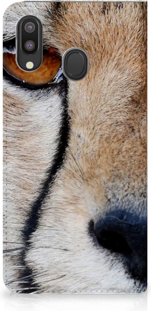 Book Case voor Samsung Galaxy M20 Hoesje maken Cheetah