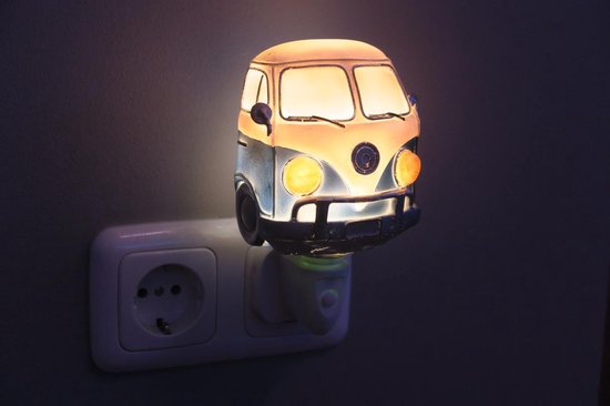 Bourgeon bevestigen Begrip Volkswagen bus VW nachtlampje blauw | bol.com