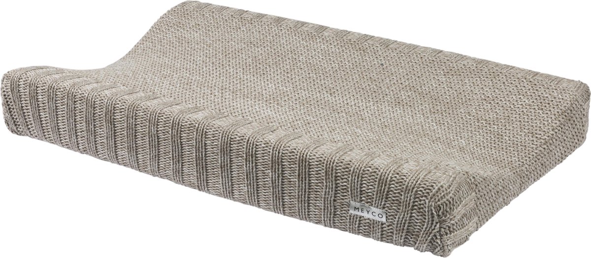 Meyco Relief Mixed aankleedkussenhoes - zand Meyco Relief Mixed aankleedkussenhoes - zand