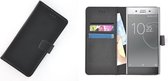 Sony Xperia XZ Premium Zwart effen Wallet Bookcase Hoesje