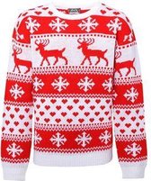 Fair Isle Klassieke Nordic Kersttrui voor dames XL