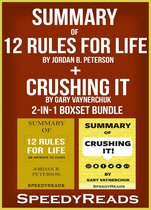 Omslag Summary of 12 Rules for Life: An Antidote to Chaos by Jordan B. Peterson + Summary of Crushing It by Gary Vaynerchuk 2-in-1 Boxset Bundle