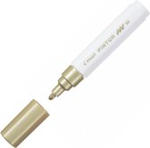 Pilot Pintor Gouden Verfstift - Medium marker met 1,4mm schrijfbreedte - Inkt op waterbasis - Dekt op elk oppervlak, zelfs de donkerste - Teken, kleur, versier, markeer, schrijf, kalligrafeer…