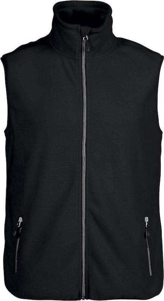 Printer Sideflip Fleece Vest Black 4XL