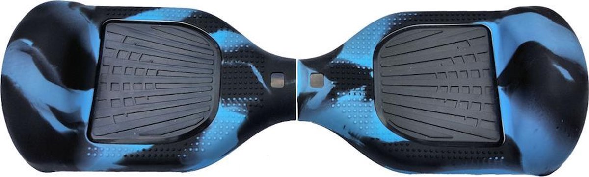 Hoverboard Hoes Siliconen Oxboard Beschermhoes 6,5 inch Cover - Camouflage  Zwart Blauw | bol.com