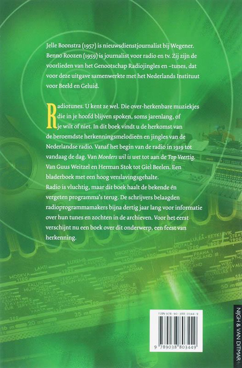 Tunes Boek - back cover