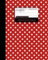 Red Polka Dot Composition Notebook