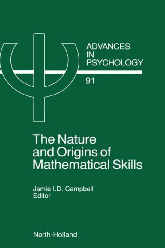 The Nature and Origin of Mathematical Skills - cover