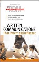 Written Communications That Inform And Influence