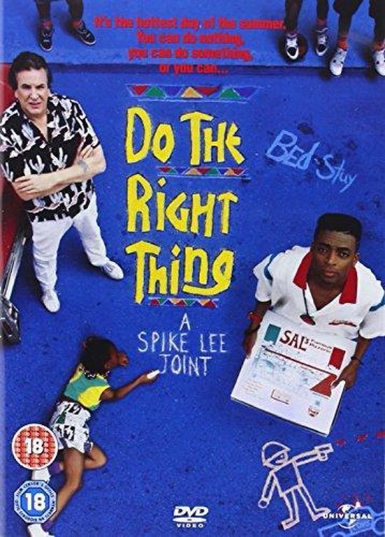 Poster van de film 'Do The Right Thing' met Danny Aiello, Spike Lee, en Ossie Davis. "It's the hottest day of the summer."