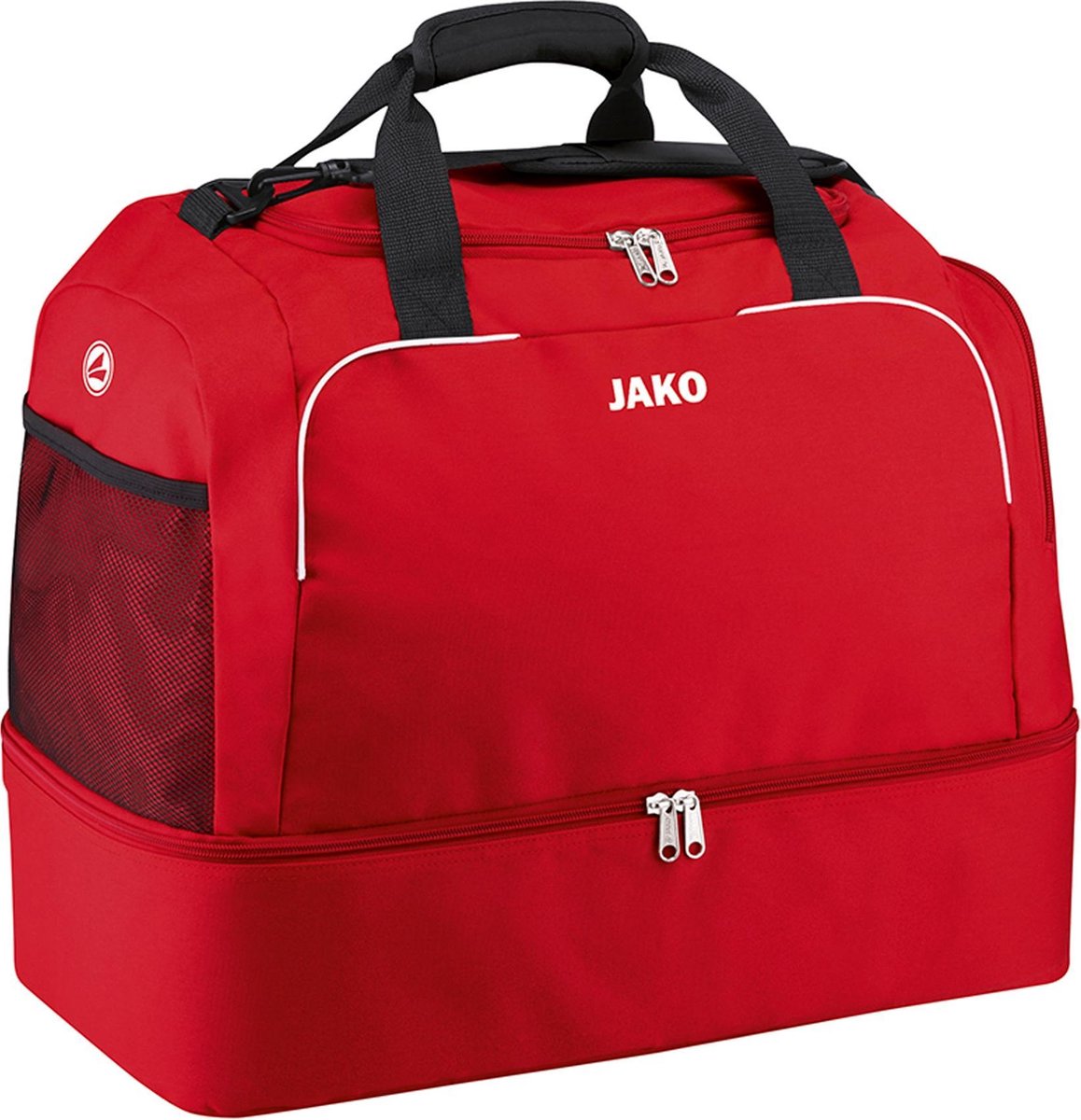 Jako Classico (Senior) Sporttas Met Bodemvak - Rood | Maat: SR