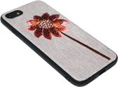 Geboorduurd bloemen hoesje Geschikt Voor iPhone 8 / 7