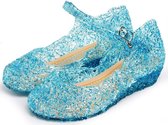 Prinsessen schoenen blauw Prinses Elsa maat 28 (valt als maat 26) - verkleedkleding