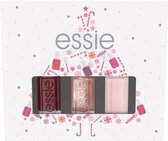 Essie gifts by bordeaux trio mini giftset - grijs, goud & roze - glanzende nagellak - 3 x 5 ml