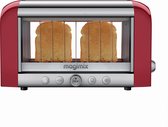 Magimix Vision Toaster - Rood - zichtbaar roosteren - Quartz techniek - 8 standen