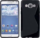 Samsung Galaxy E7 Silicone Case s-style hoesje Zwart