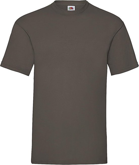 Fruit of the Loom - 5 stuks Valueweight T-shirts Ronde Hals - Chocolate - M