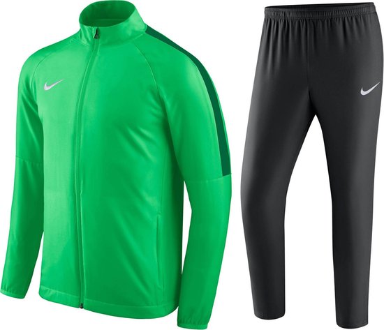 Nike Football Trainingspak Junior Trainingspak - Maat S  - Unisex - groen/zwart Maat S - 128/140