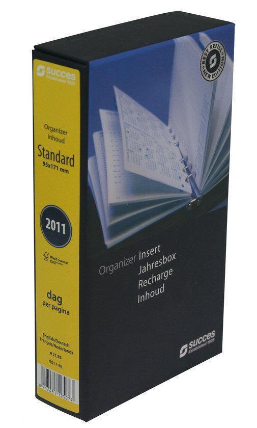 Cover van het boek 'Succes agenda vulling Standard 2011 / 1 dag per pagina'